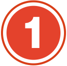 Number one circle icon