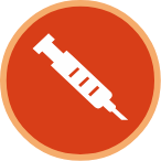 Injection Training circle icon