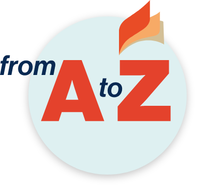 From A to Z circle icon