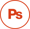 Ps circle icon